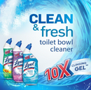 Lysol Toilet Bowl Cleaner Gel, For Cleaning and Disinfecting, Stain Removal, Forest Rain Scent, 24oz