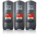 Dove Men+Care Body and Face Wash, Deep Clean, 13.5 Ounce (Pack of 3)