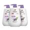 Dove Body Wash with Pump Relaxing Lavender Oil & Chamomile 3 Count for Renewed, Healthy-Looking Skin Gentle Skin Cleanser with 24hr Renewing MicroMoisture 30.6 oz