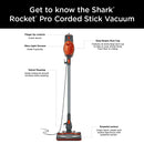 Shark HV301 Rocket Ultra-Light Corded Bagless Vacuum for Carpet and Hard Floor Cleaning with Swivel Steering